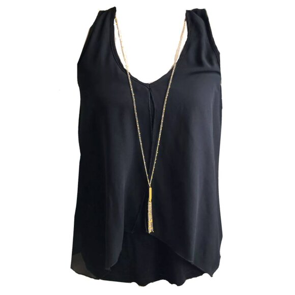Women's IZ Byer Layered Tank Top with Removable Necklace - Picture 1 of 5
